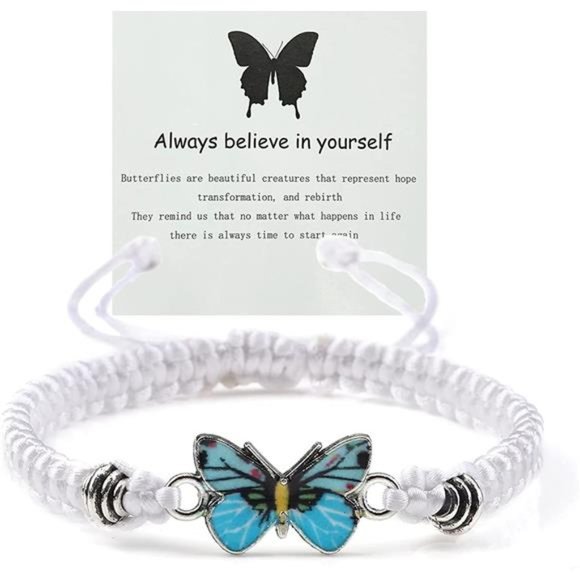 Always Believe in Yourself Butterfly Bracelet - Picture 1 of 5